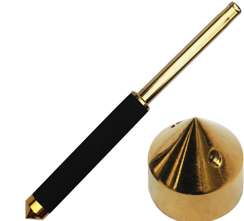 Protective Items Lightning Hammer Sharp Tail Cover Anti-Grab Cover Swinging Gold And Silver Black Telescopic Rod Accessories Window Breaker + Rope Item Picture