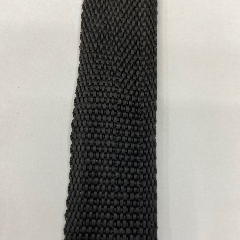 3.5cm polypropylene plain black ribbon 69#