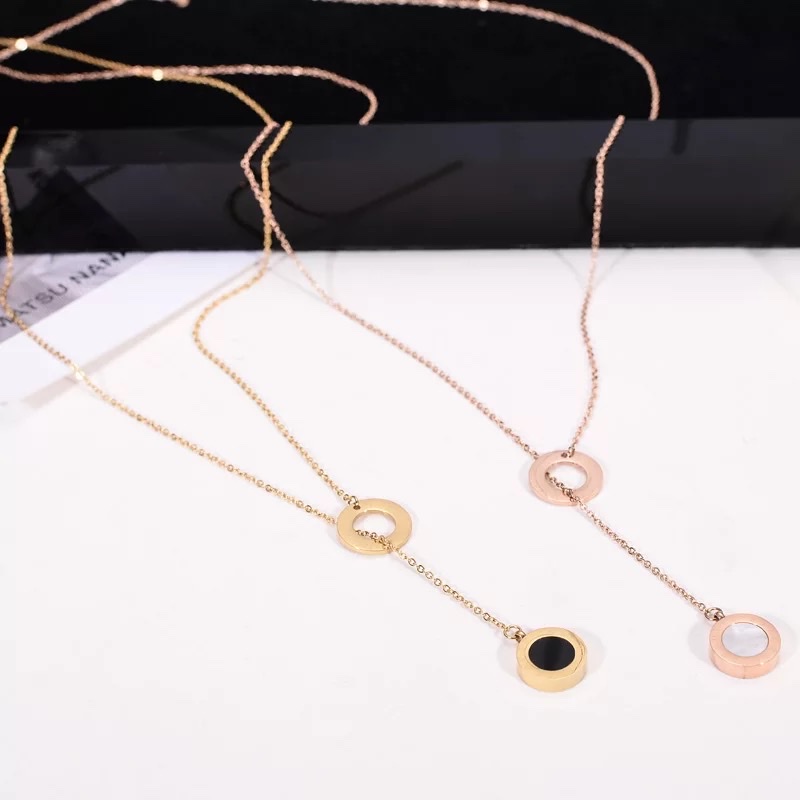 Simple and stylish Korean style necklace, versatile and elegant sweater chain, long style 12 detail image 3