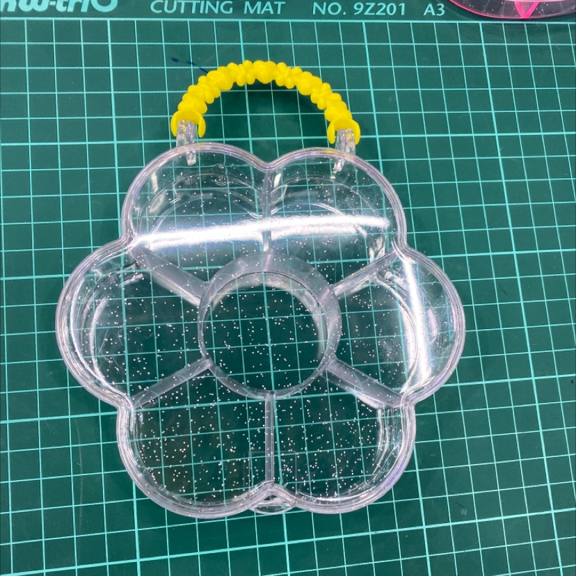 Square storage box plum transparent box