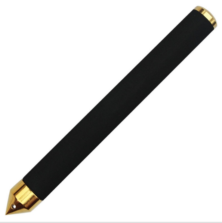 Protective Items Lightning Hammer Sharp Tail Cover Anti-Grab Cover Swinging Gold And Silver Black Telescopic Rod Accessories Window Breaker + Rope details Picture