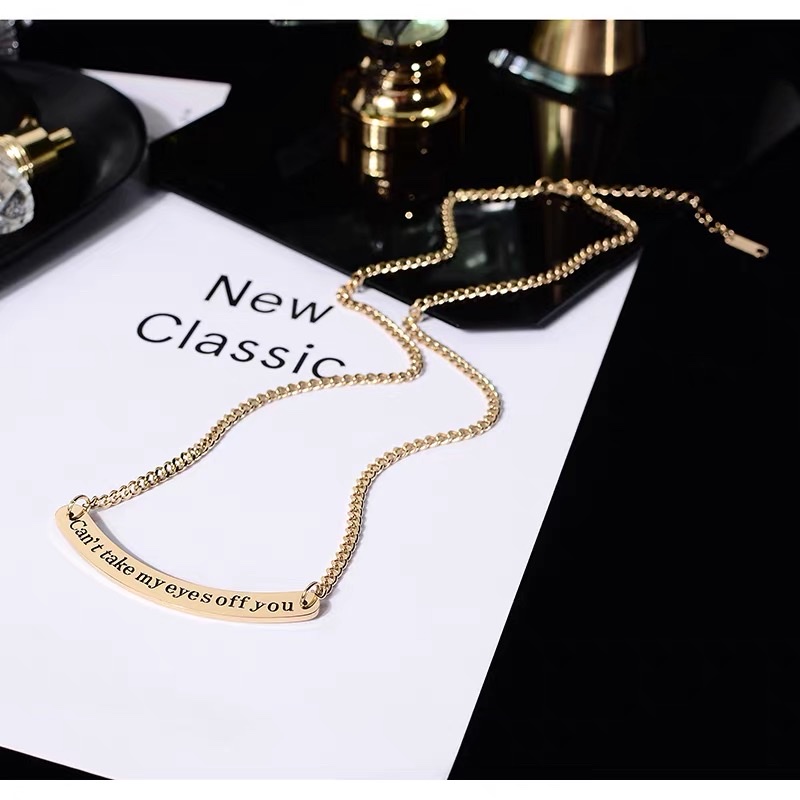 Simple and stylish Korean style necklace, versatile and elegant sweater chain, long 14-piece Jaya steel decoration Specification image