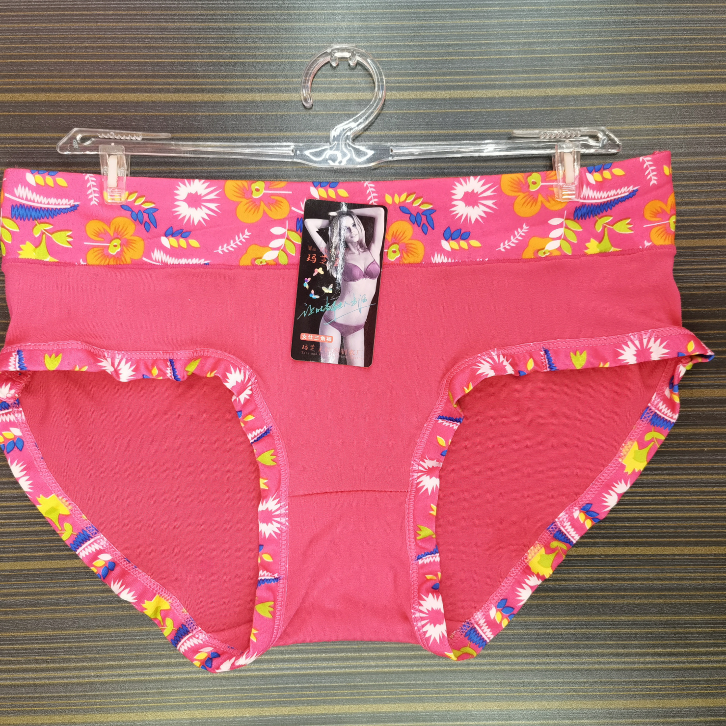 Foreign Trade Women's Printed Fashion Hem Briefs 4