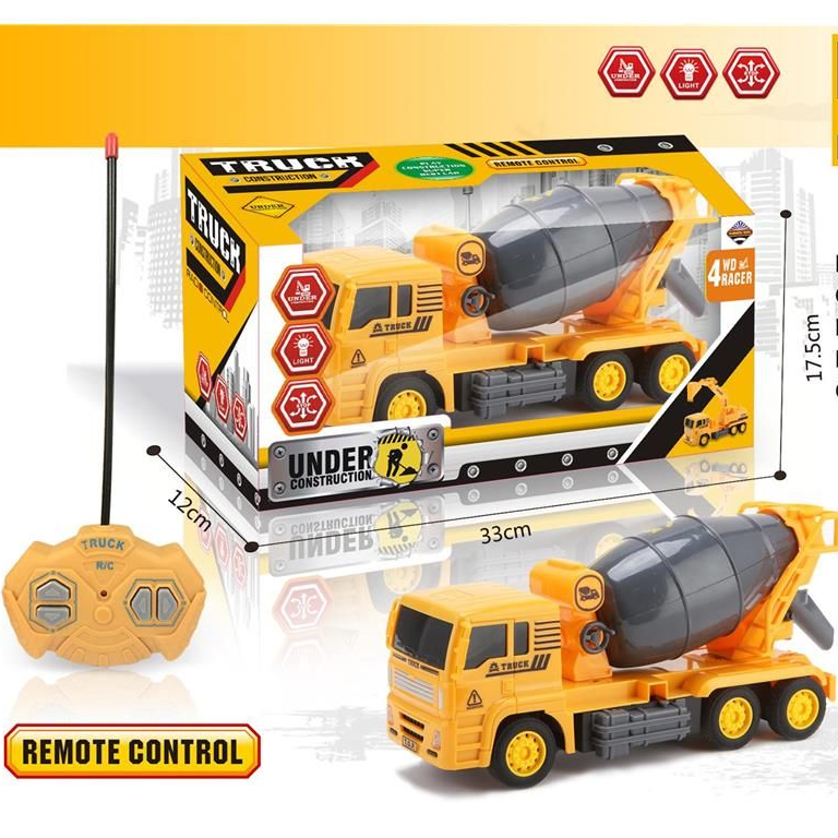 0804-5（灯光四通工程遥控车）搅拌车