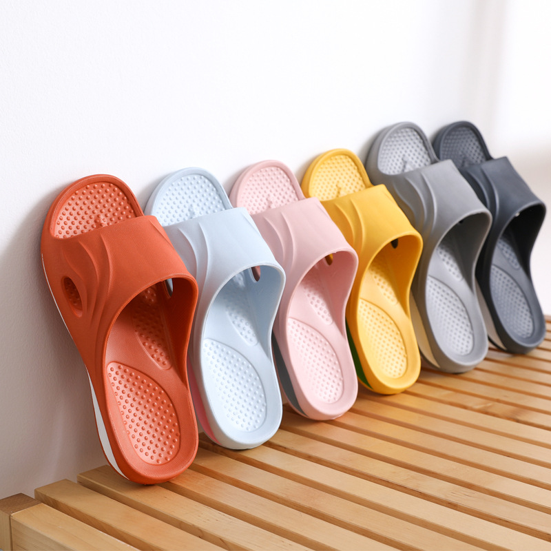 Home bathroom for the elderly non-slip slippers Indoor summer day bath Mom and dad middle-aged men and women pregnant women slippers