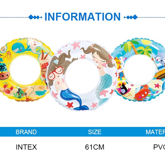 INTEX 59242 透明组浮圈游泳辅助