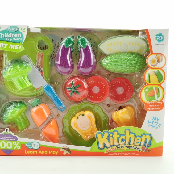 A set of vegetables playing house