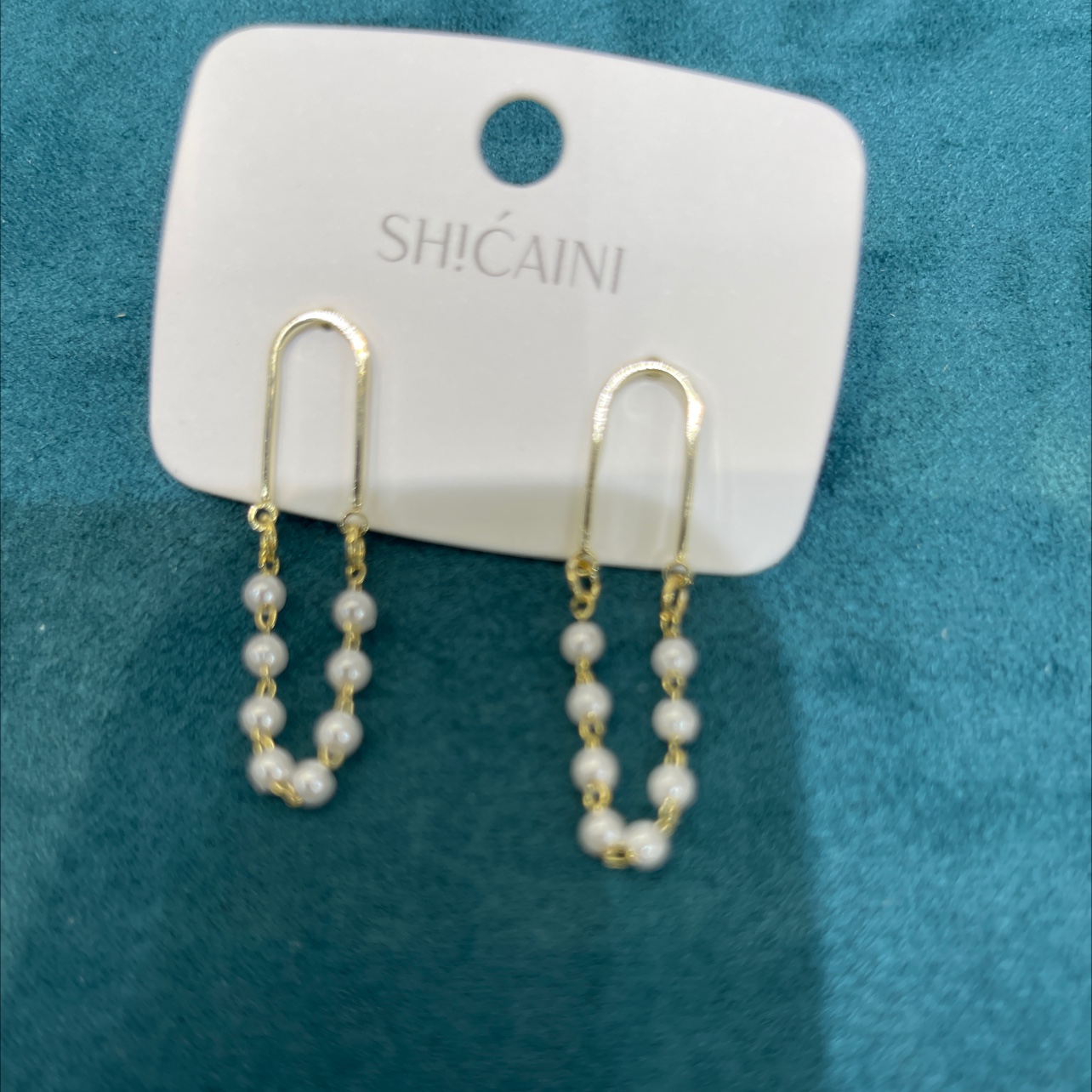 Rice bead earrings