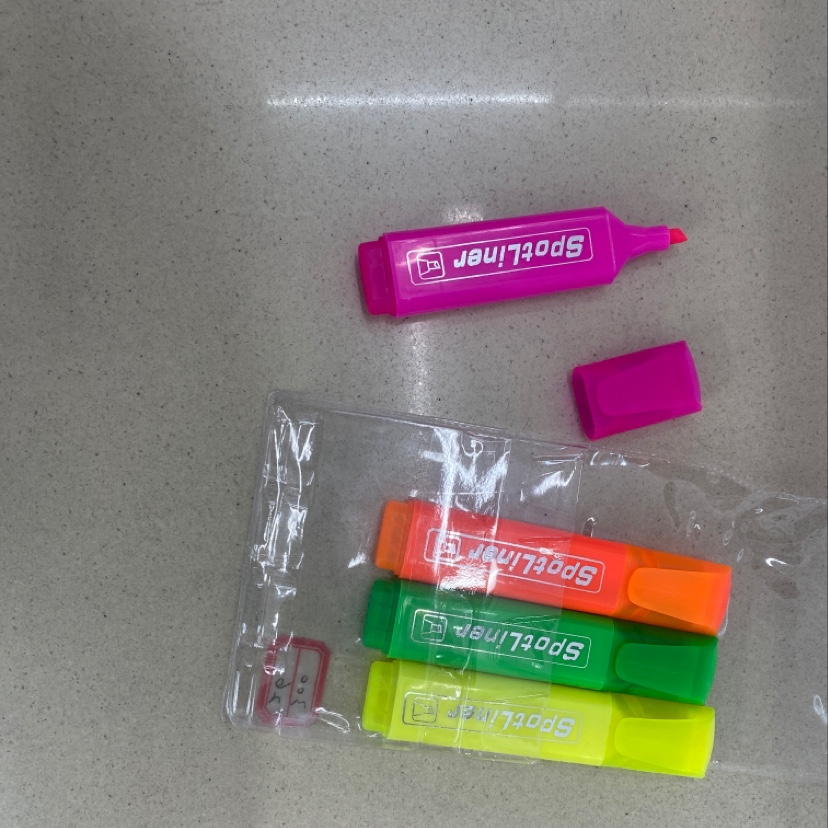 旺升文具办公文化学习001彩色高亮荧光笔