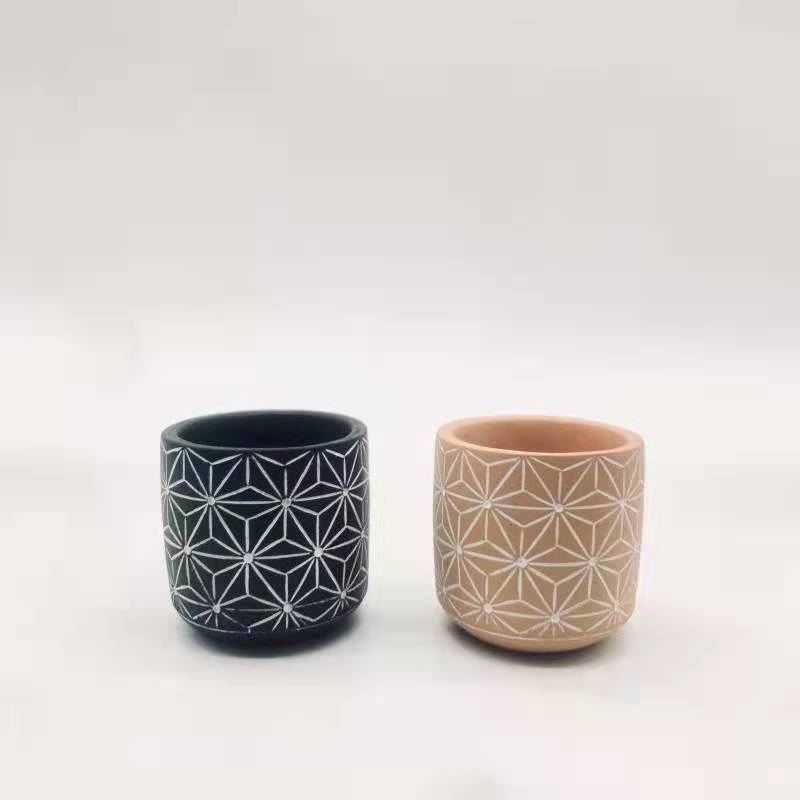 水泥花盆镁泥花盆牢固立体几何 水泥花盆办公室绿化装饰花盆