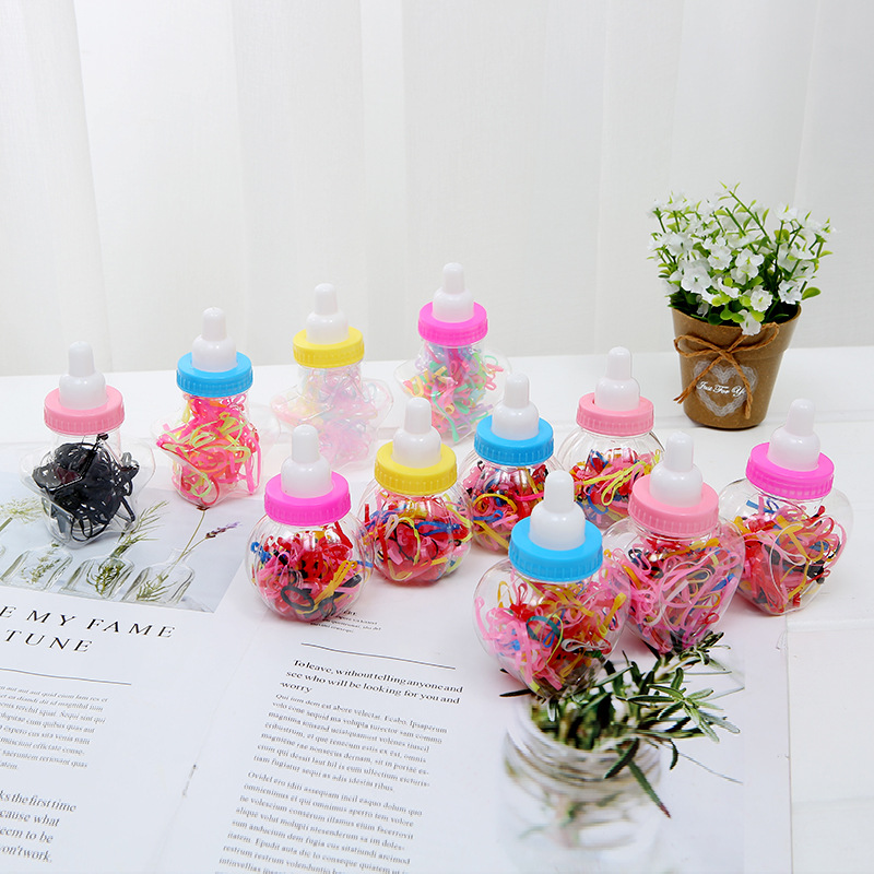 多种款式小奶瓶一次性皮筋