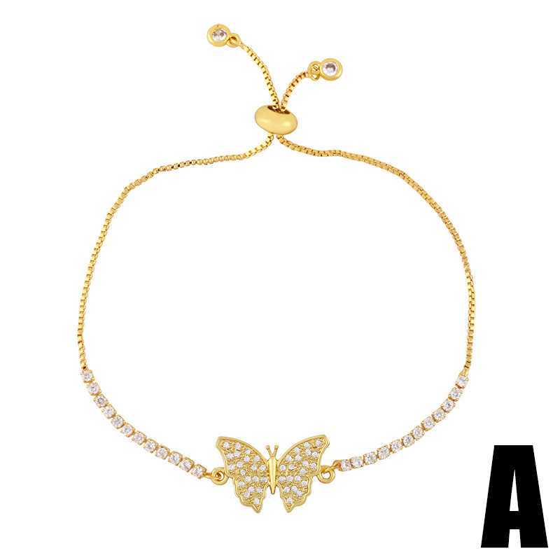 The adjustable zircon butterfly bracelet from Europe and America is a popular and unique accessory for students and best friends details Picture
