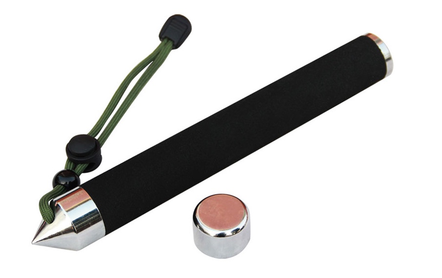 Protective Items Lightning Hammer Sharp Tail Cover Anti-Grab Cover Swinging Gold And Silver Black Telescopic Rod Accessories Window Breaker + Rope Specification drawing
