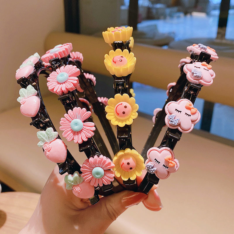 39 韩国网红儿童发箍可编发发箍防滑女童不伤发碎发发卡小女孩发饰