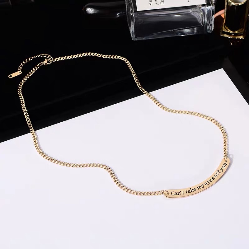 Simple and stylish Korean style necklace, versatile and elegant sweater chain, long 14-piece Jaya steel decoration Application Scenario