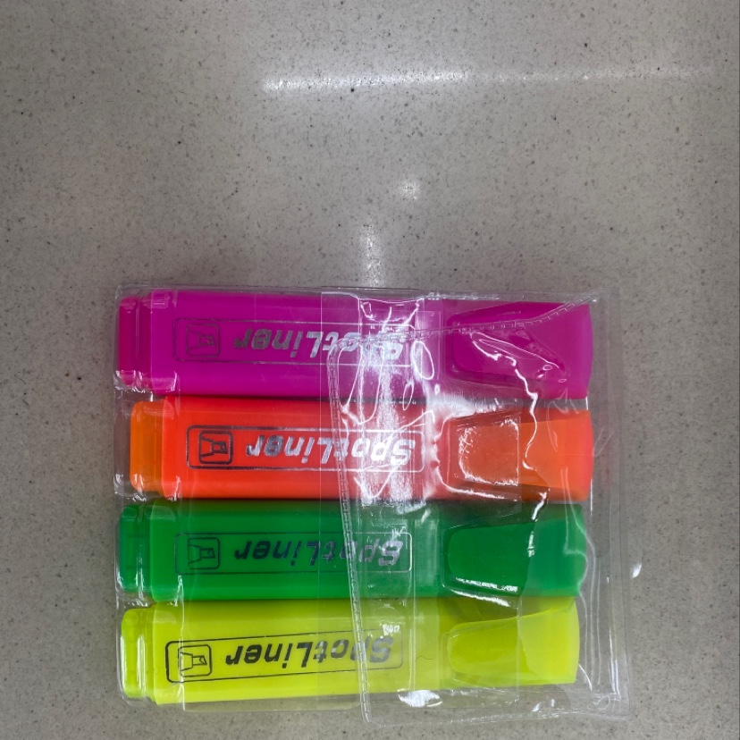 Wangsheng Stationery Office Culture Learning 001 Color High-Brightness Highlighter Pen details Picture