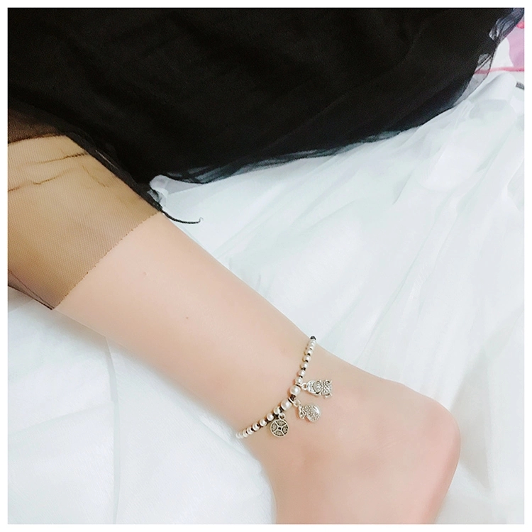 Jingpuli brand JL007 Korean wax thread pure hand-woven longevity anklet pic 14