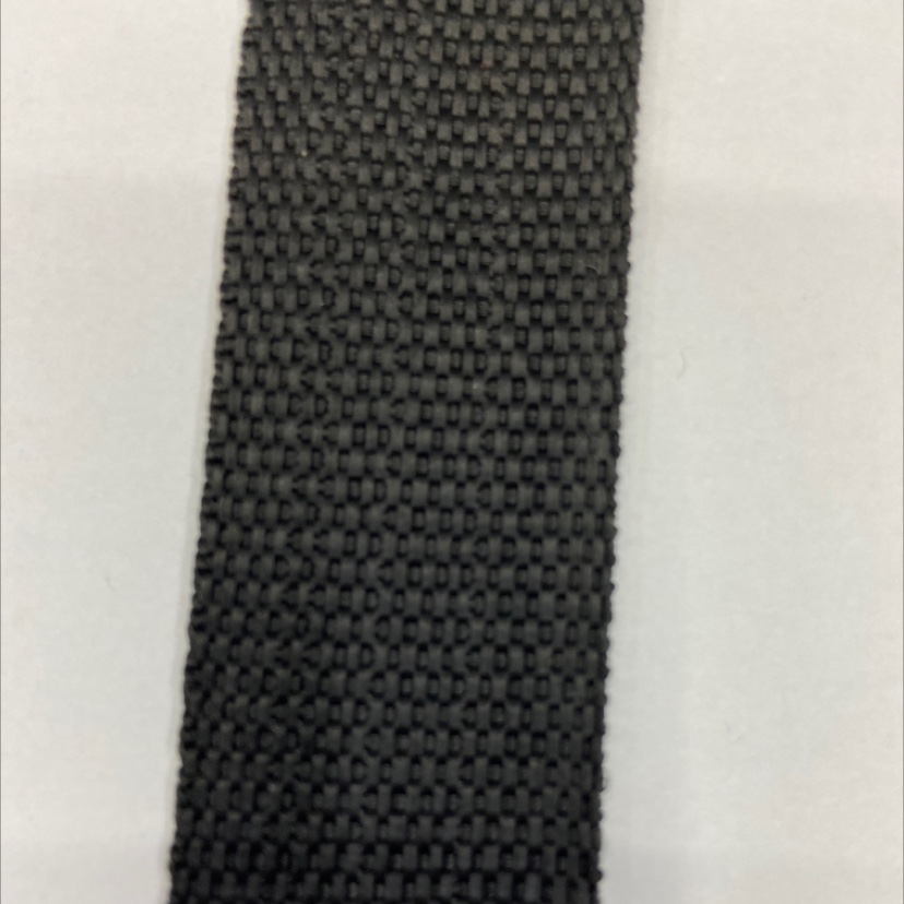 3.8cm polypropylene black plain ribbon 79#