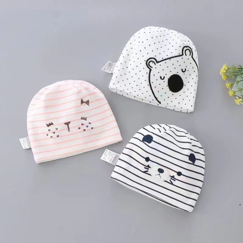 双层婴儿帽子，全棉婴儿韩版帽子详情图5