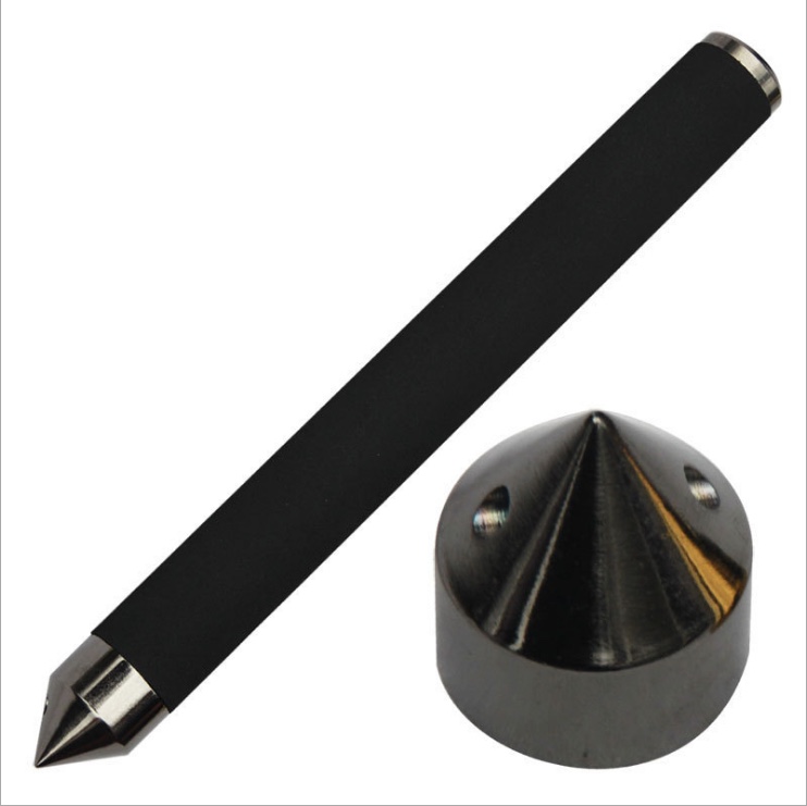 Protective Items Lightning Hammer Sharp Tail Cover Anti-Grab Cover Swinging Gold And Silver Black Telescopic Rod Accessories Window Breaker + Rope Specification drawing