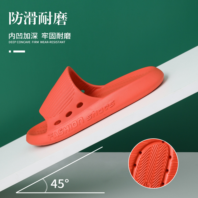 Wholesale soft soled eva slippers for women platform soled summer couple slippers for bathroom bath sandals for men and women