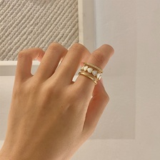 小众设计感爱心开口可调节戒指女时尚个指环2021年新款ins潮韩版 