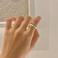 小众设计感爱心开口可调节戒指女时尚个指环2021年新款ins潮韩版 图