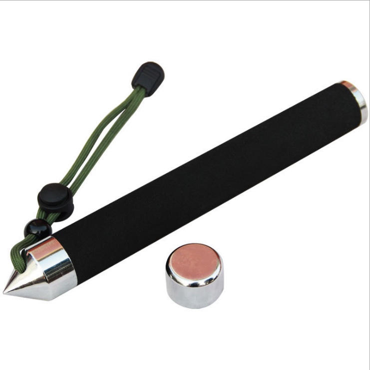 Protective Items Lightning Hammer Sharp Tail Cover Anti-Grab Cover Swinging Gold And Silver Black Telescopic Rod Accessories Window Breaker + Rope Item Picture