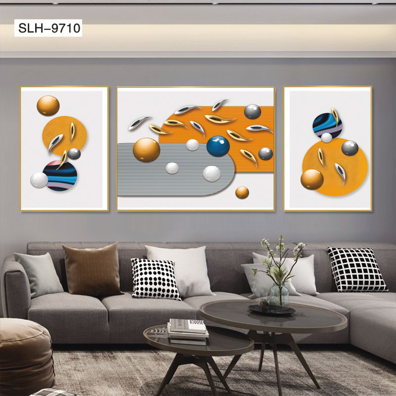 铝合金晶瓷晶贝三联画抽象系列4️⃣详情图5