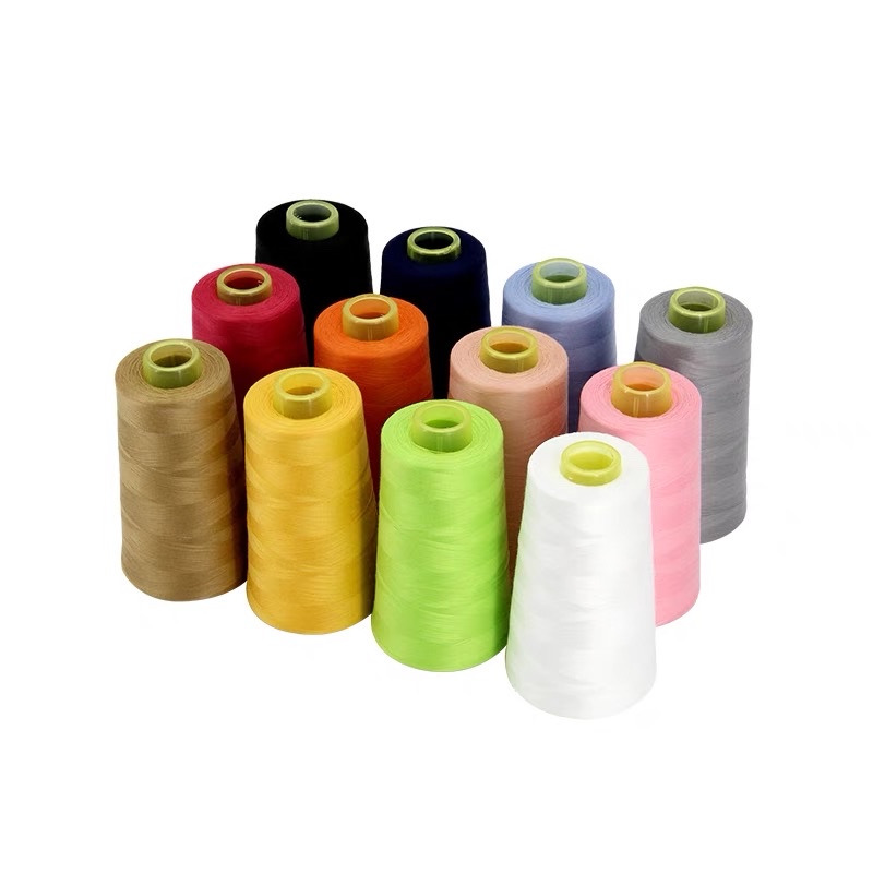 60S/2涤纶缝纫线 细线  绗缝底线 衫用线结实底线 车缝纫线白底实物图