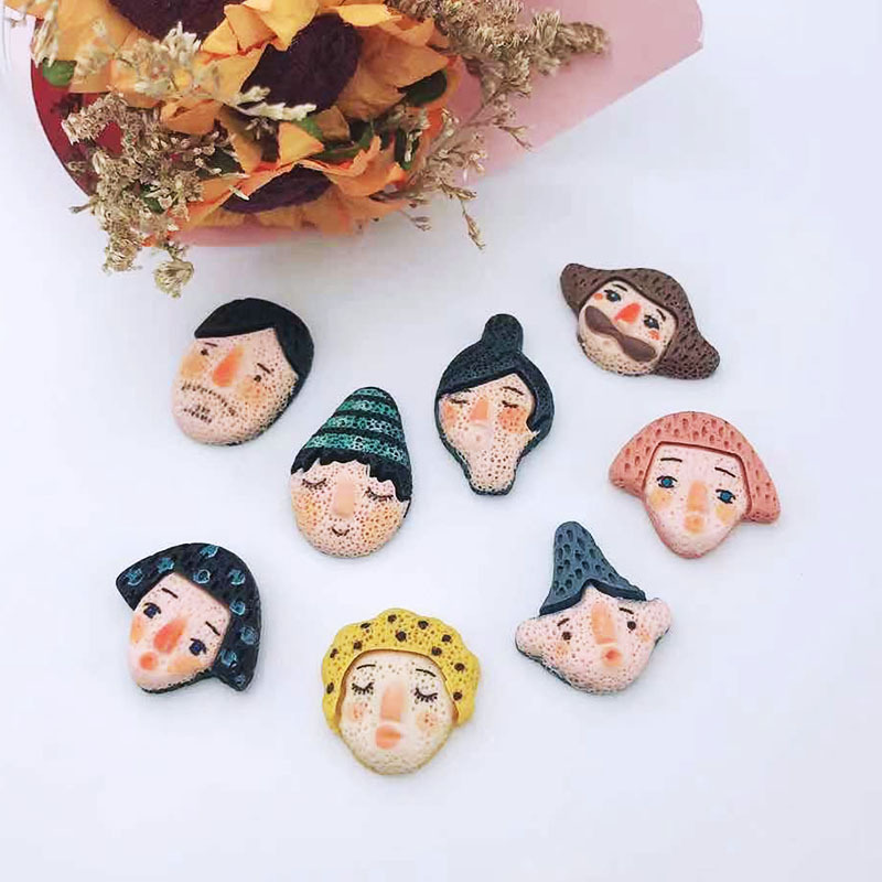 Resin accessory graffiti style for men. Women's cartoon fruit dumpling plate, Douyin bestseller diy hairpin, water cup sticker, cream glue, phone case resin accessories Application Scenario