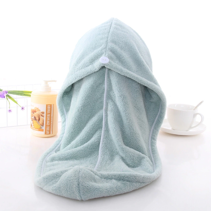 The manufacturer has in stock long hair dry towels, hair drying caps, coral fleece shower caps, dry hair caps, and cute absorbent headscarves for women detail image 2