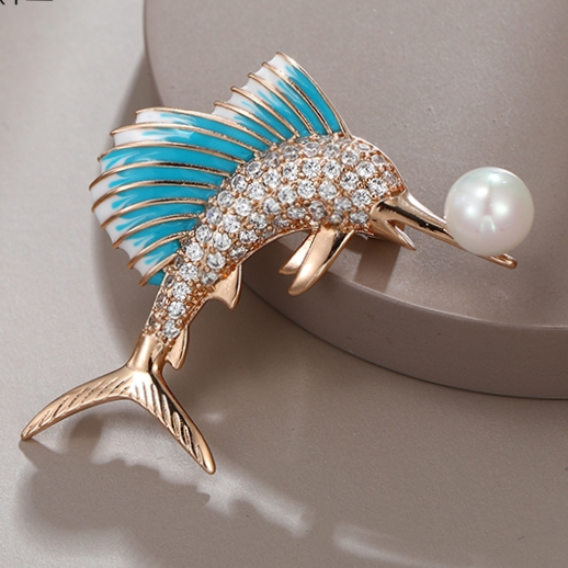 Dolphin hipster brooch