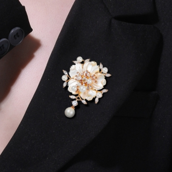 Multi-layer shell brooch