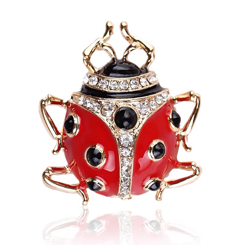 Beetle brooch corsage