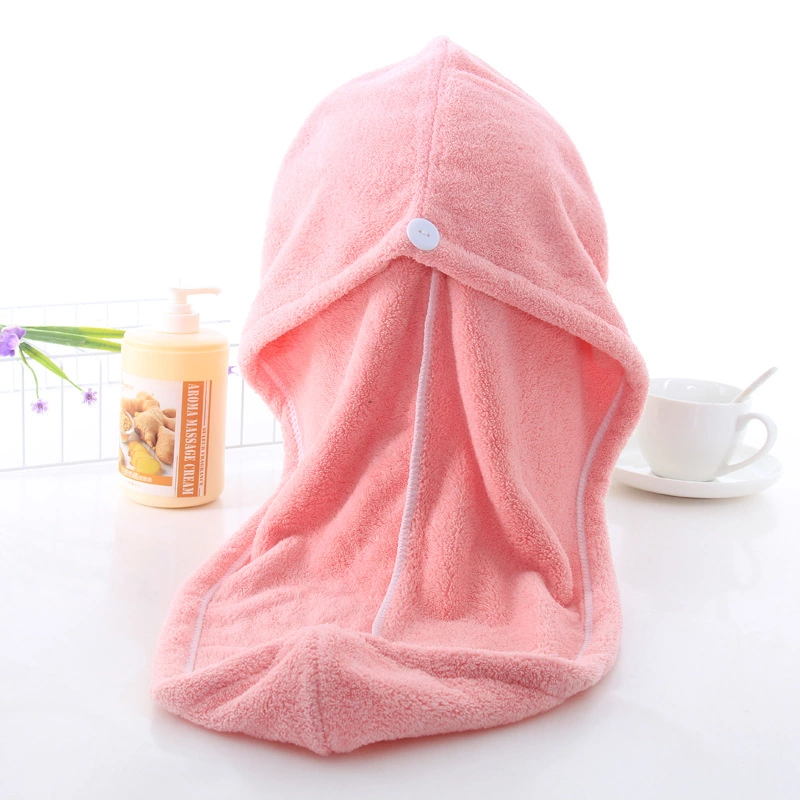 The manufacturer has in stock long hair dry towels, hair drying caps, coral fleece shower caps, dry hair caps, and cute absorbent headscarves for women detail image 3