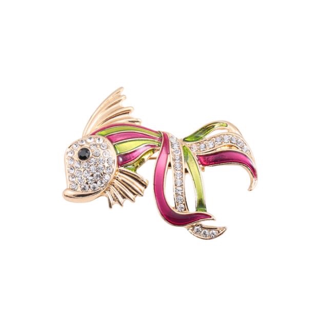 Retro style Goldfish brooch thumbnail