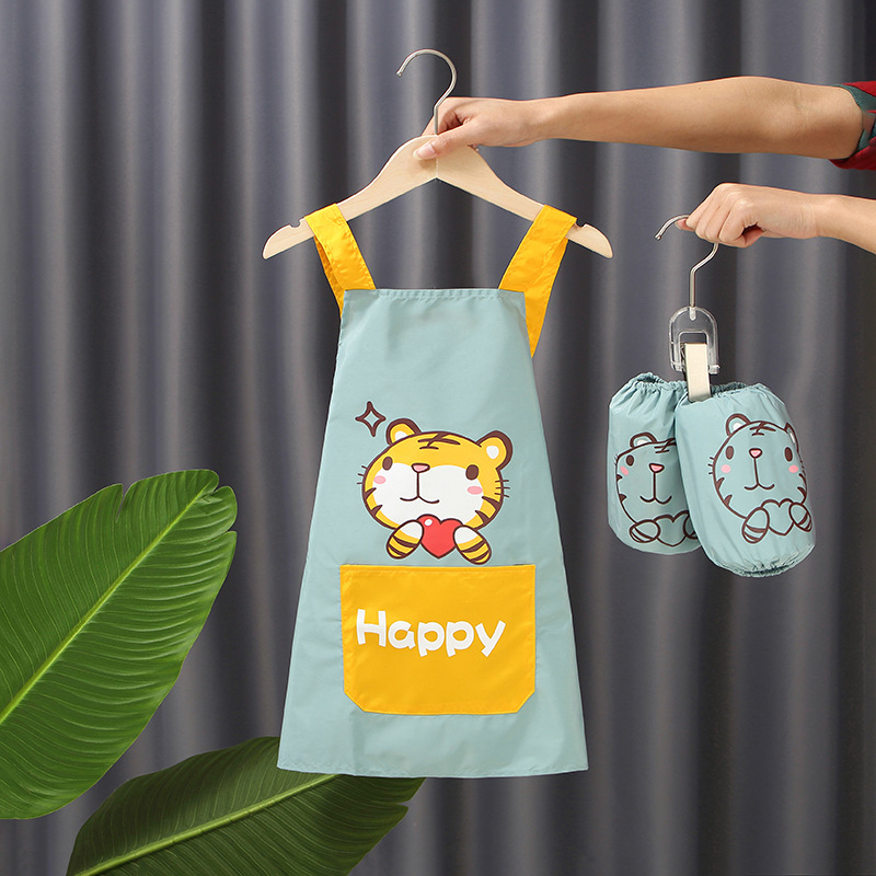 Baby Apron Waterproof Boys Children Painting Overalls Dirty Painting Clothes Girls Reverse Dressing Art Students Item Picture