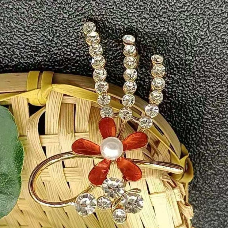 时尚彩绘水钻气质女士西装外套配饰裤子缩小神器