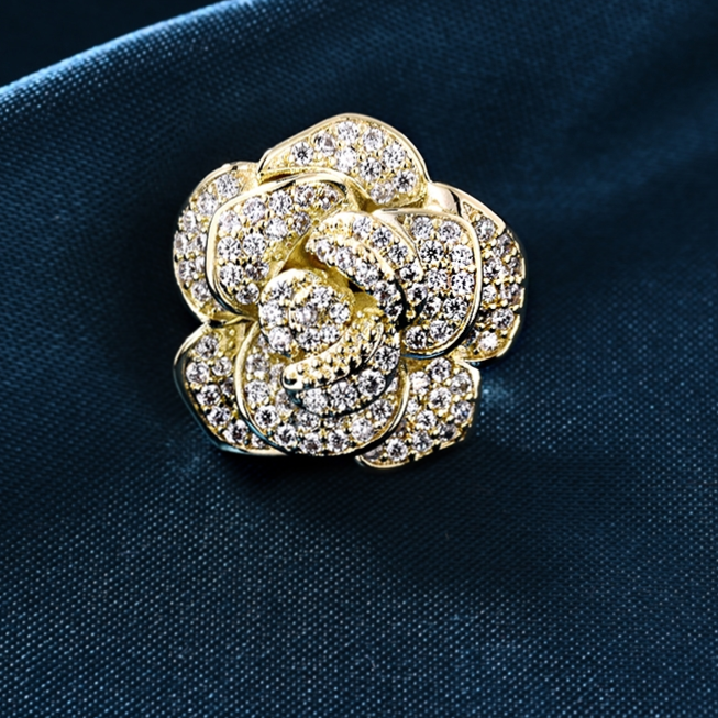 Double bud brooch