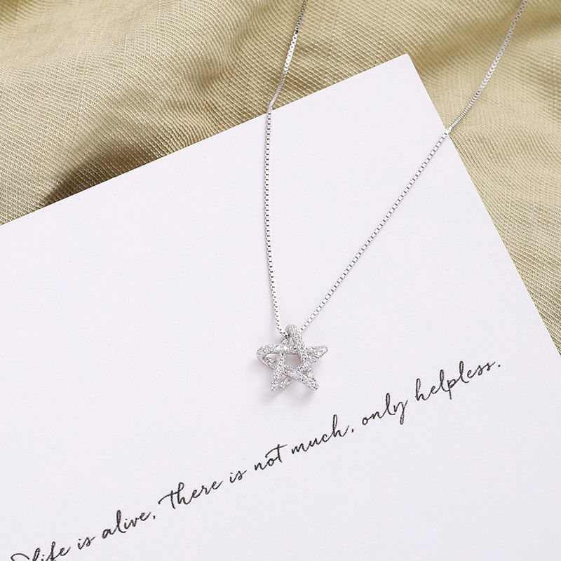 089 Ladies' Summer pure copper simple and sweet 2021 new style, light luxury and versatile necklace detail image 3