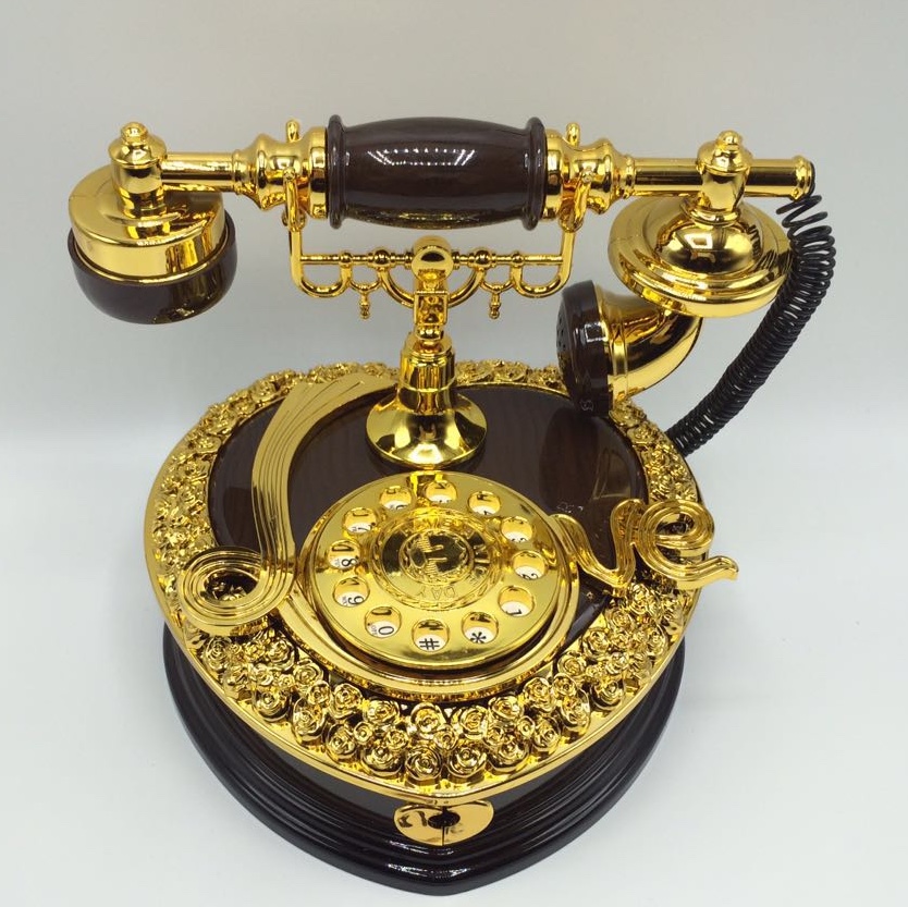 黑金电话机音乐盒