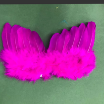 Angel feather wings trumpet plum red