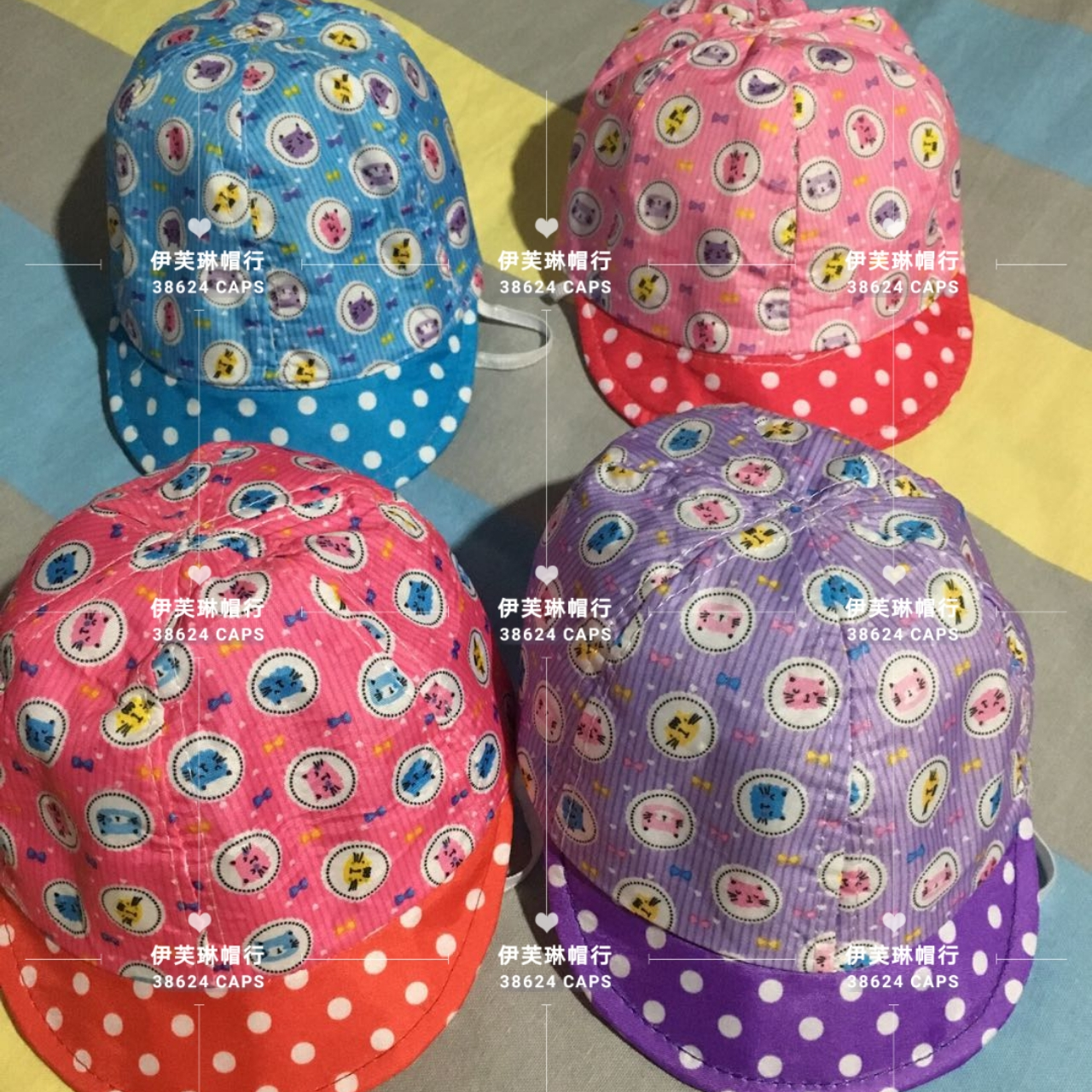 Evelyn Hat Line Cloth Baby Hat Children's Hat Baby Hat Sun Hat Sun Hat