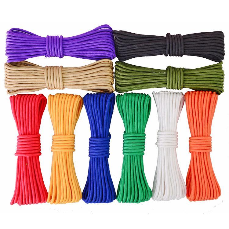 Curtain rope wear-resistant color braided rope decorative binding rope nylon rope clothes drying rope plastic tent rope