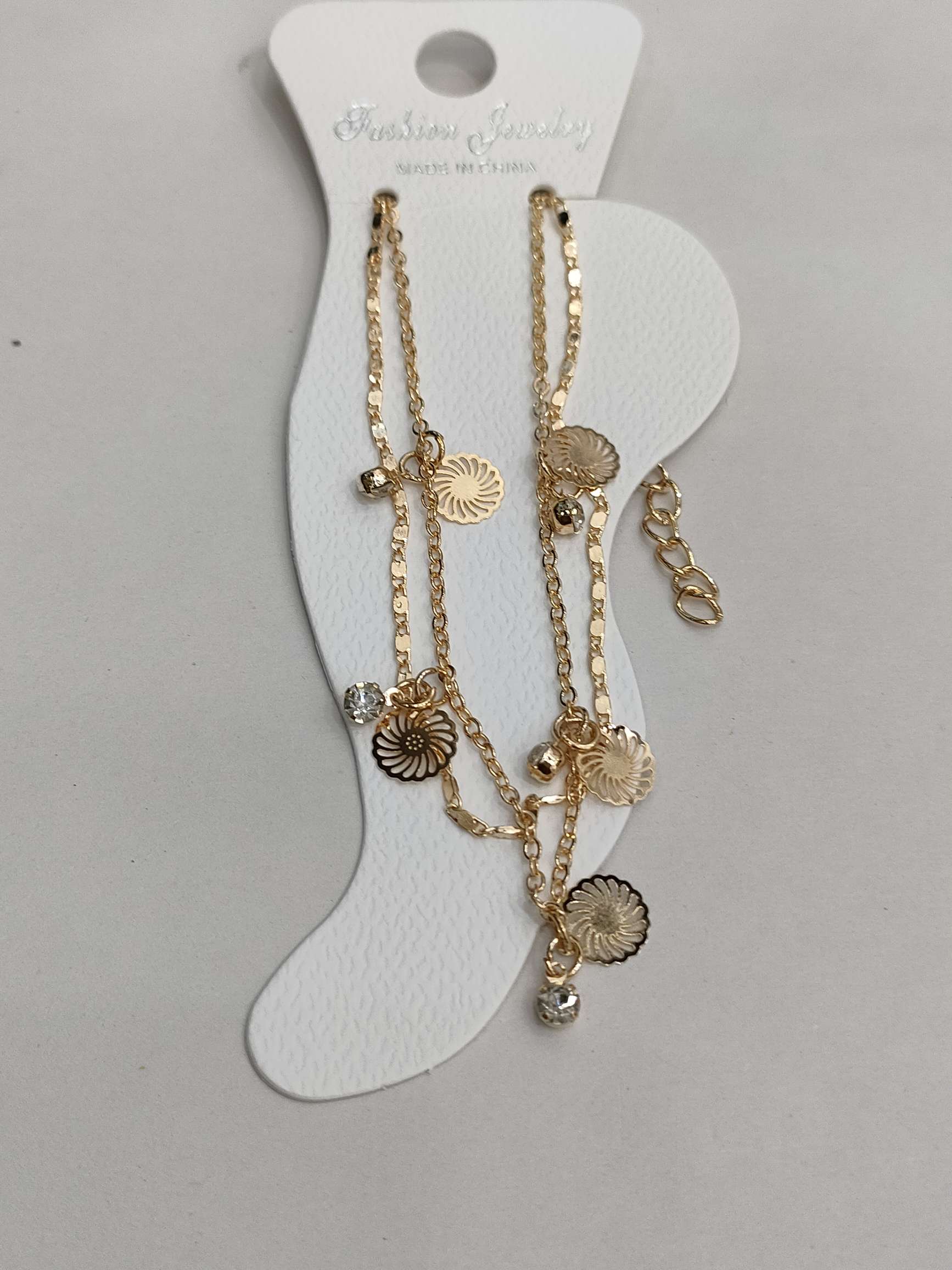 万字链尖蝴蝶脚链详情图17