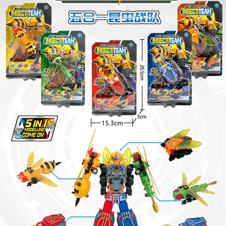 Insecto robot 5 en 1