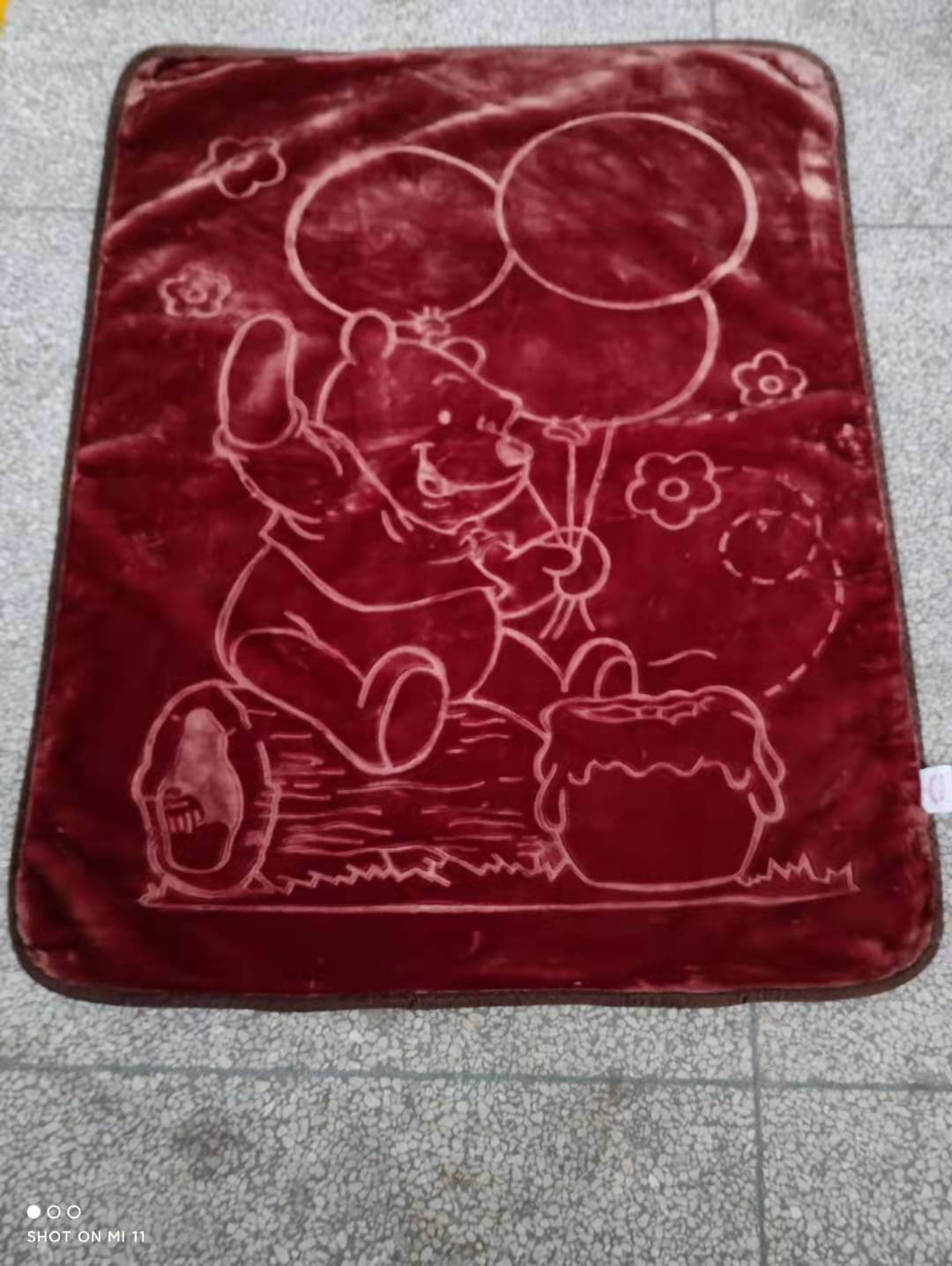 95*135 Solid Color Children's Blanket Specification drawing