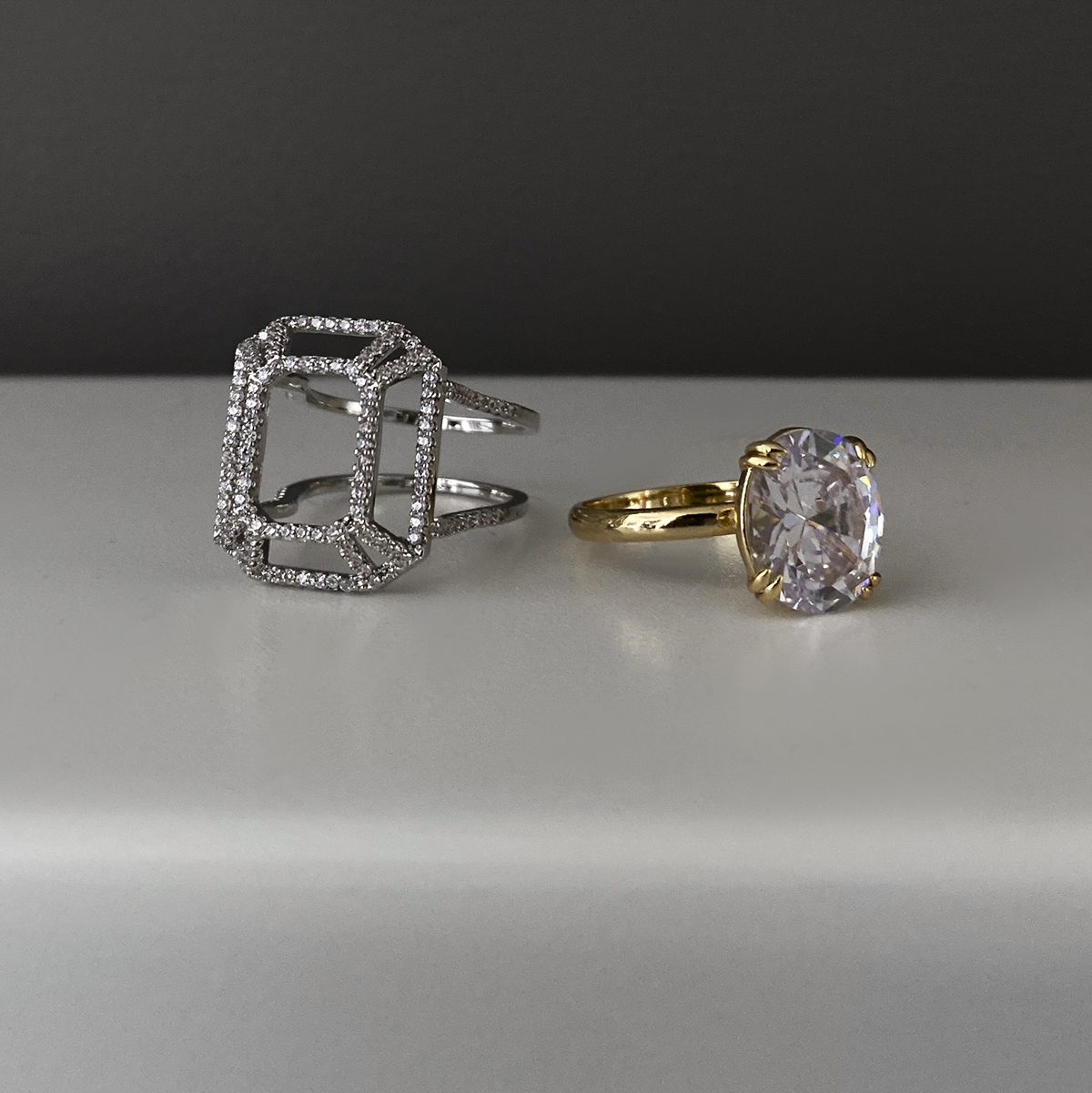 High-grade zircon ring female light luxury modern exquisite fashion personality niche design ins fashion ring 28 thumbnail