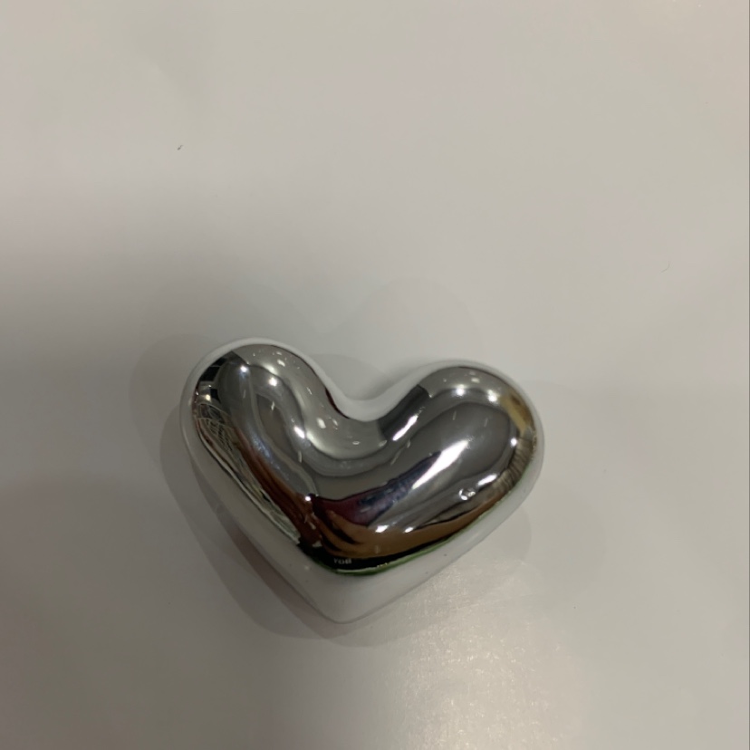 Big silver heart